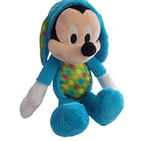 Mickey Mouse Easter Bunny Floppy‎ Ear Blue Plush - Picture 1 of 10